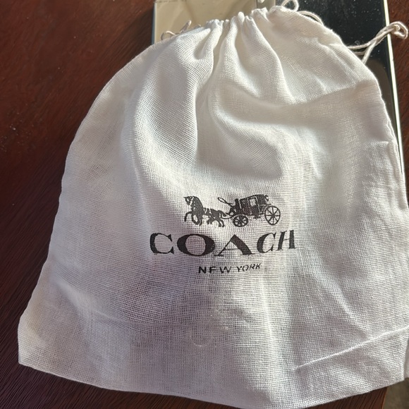 Coach Tea Rose Key Chain/Bag Charm—Silver and Red - Picture 8 of 8